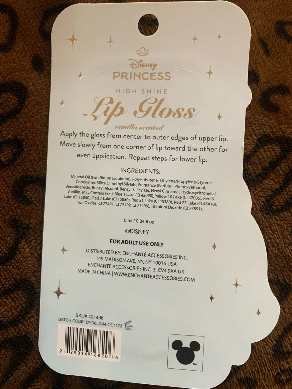 Cinderella Lip Gloss - oVanilla Scented